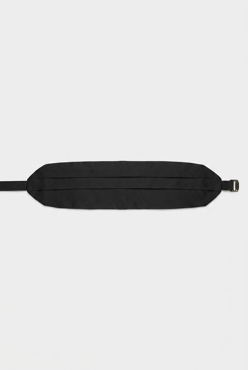 Boys Black Formal Cummerbund & Bow Tie Set