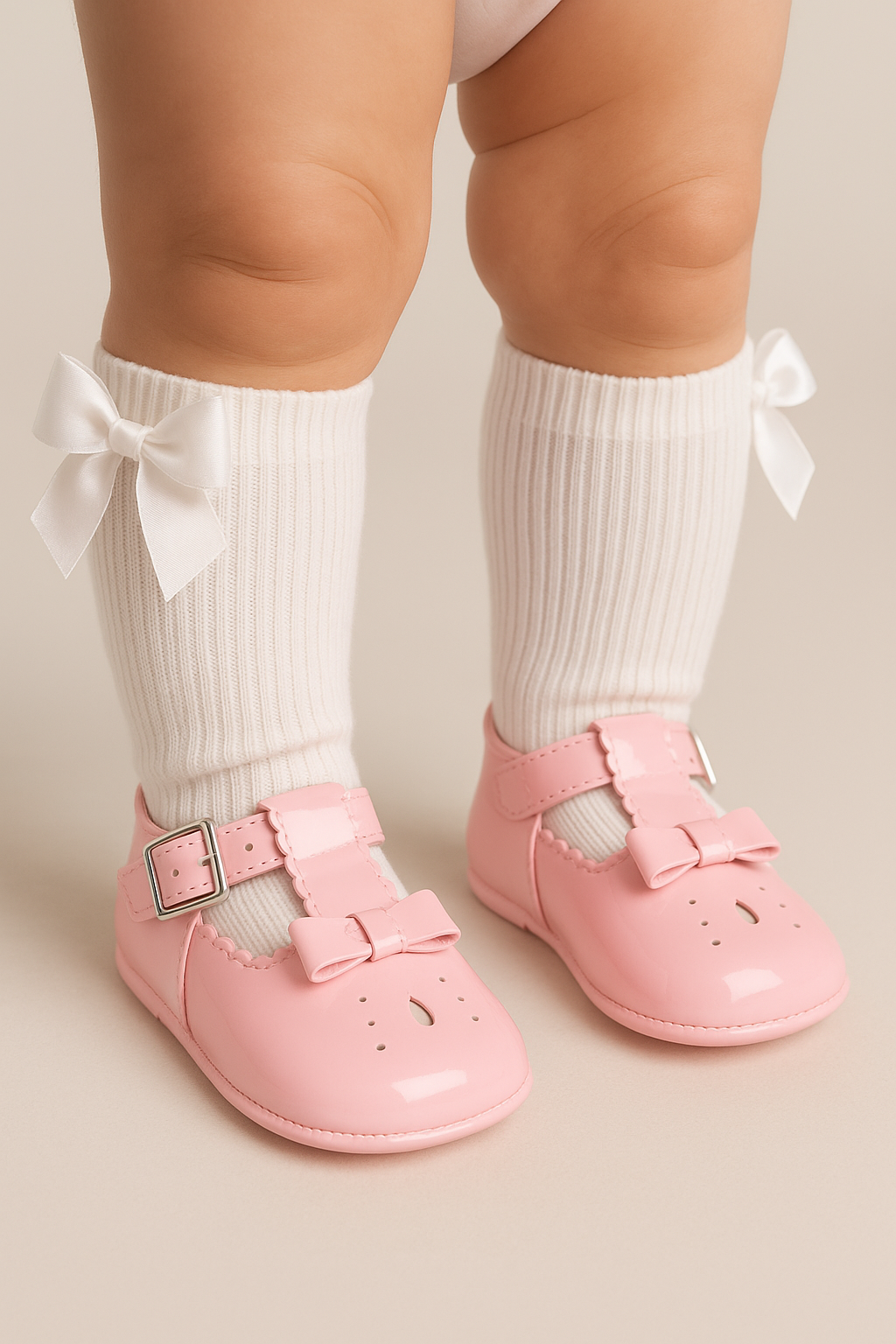 Unisex Baby Patent Shoes - HARPER - Pink