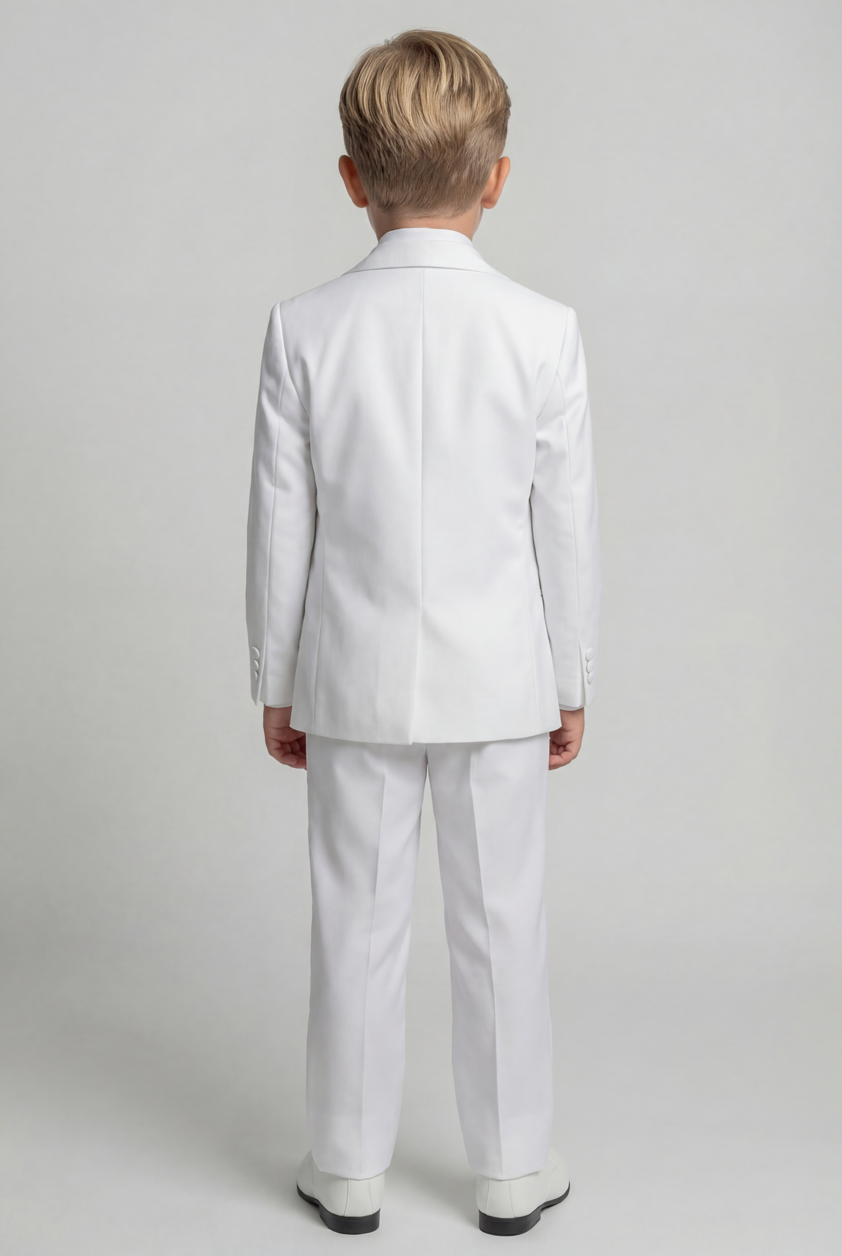 Boys Tuxedo Suit Set - White