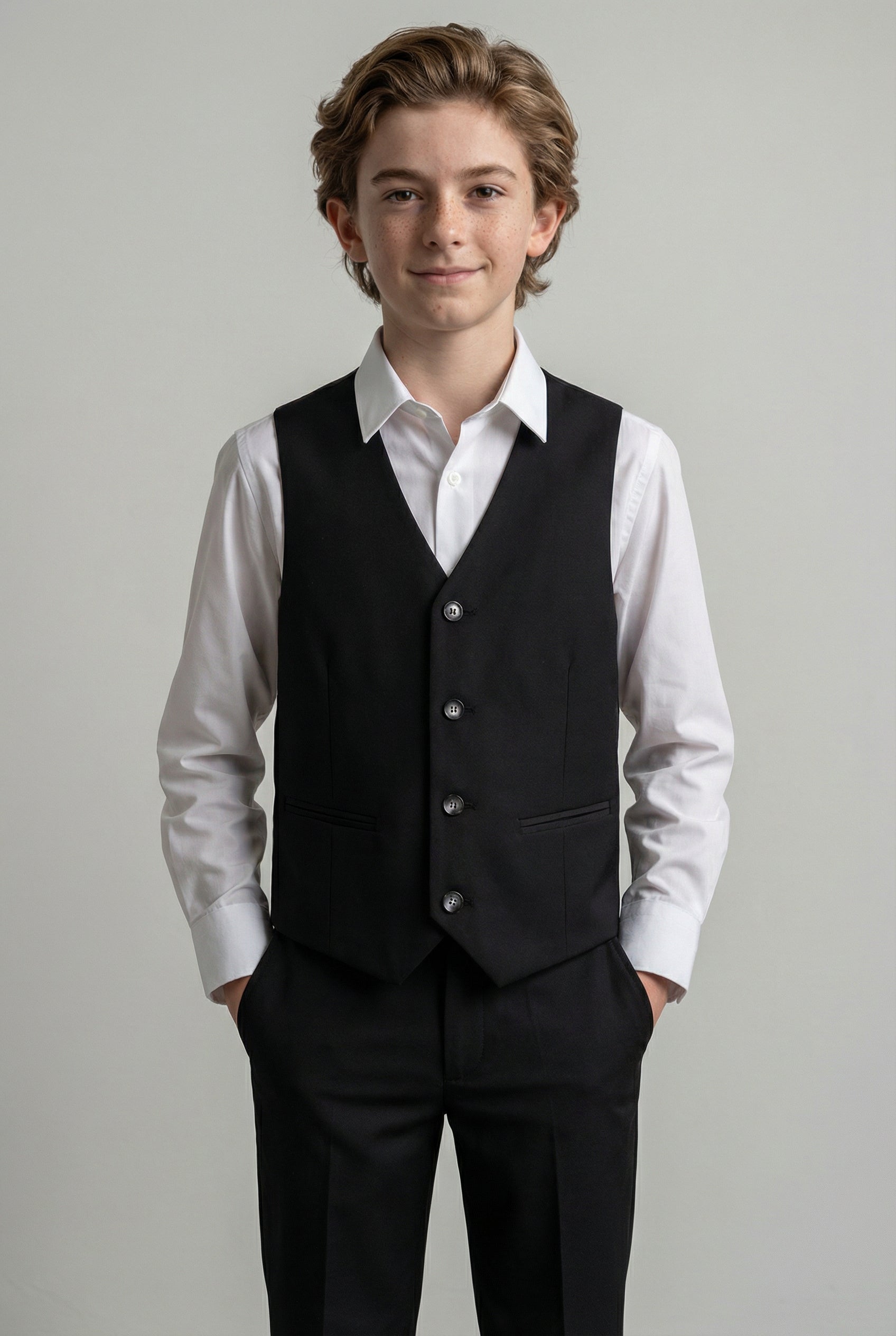 Boys Slim Fit Suit - JACK Black