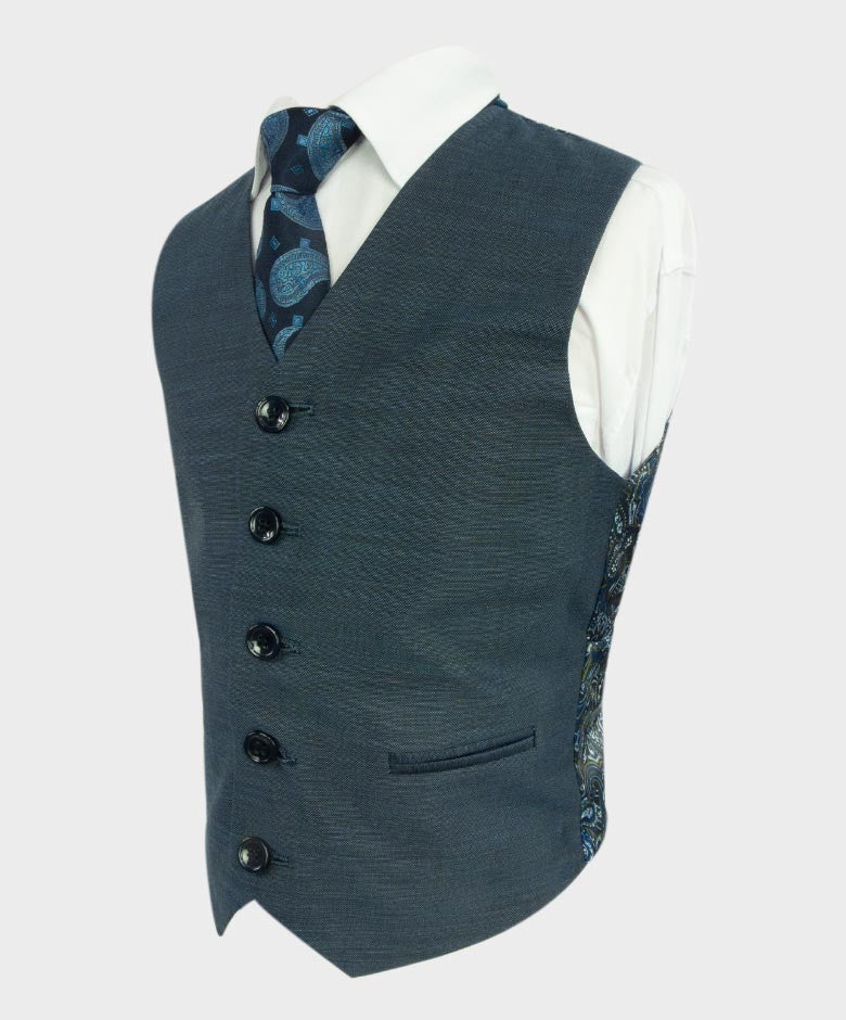 Boys All in One Tailored Fit Suit - HENRY Blue - Dark Blue