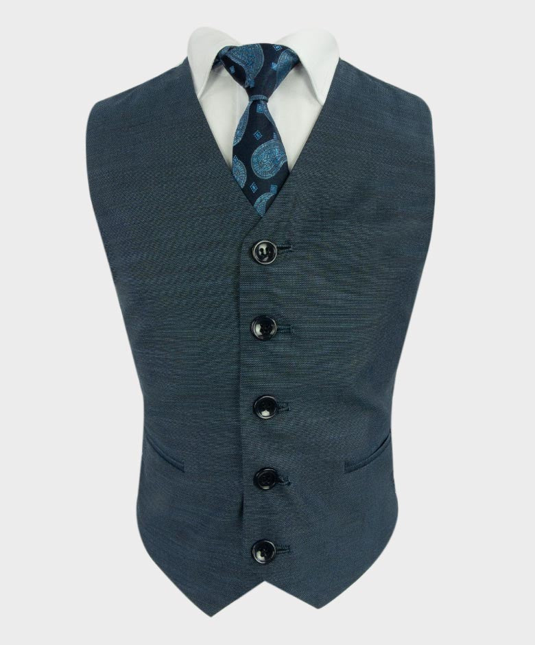 Boys All in One Tailored Fit Suit - HENRY Blue - Dark Blue