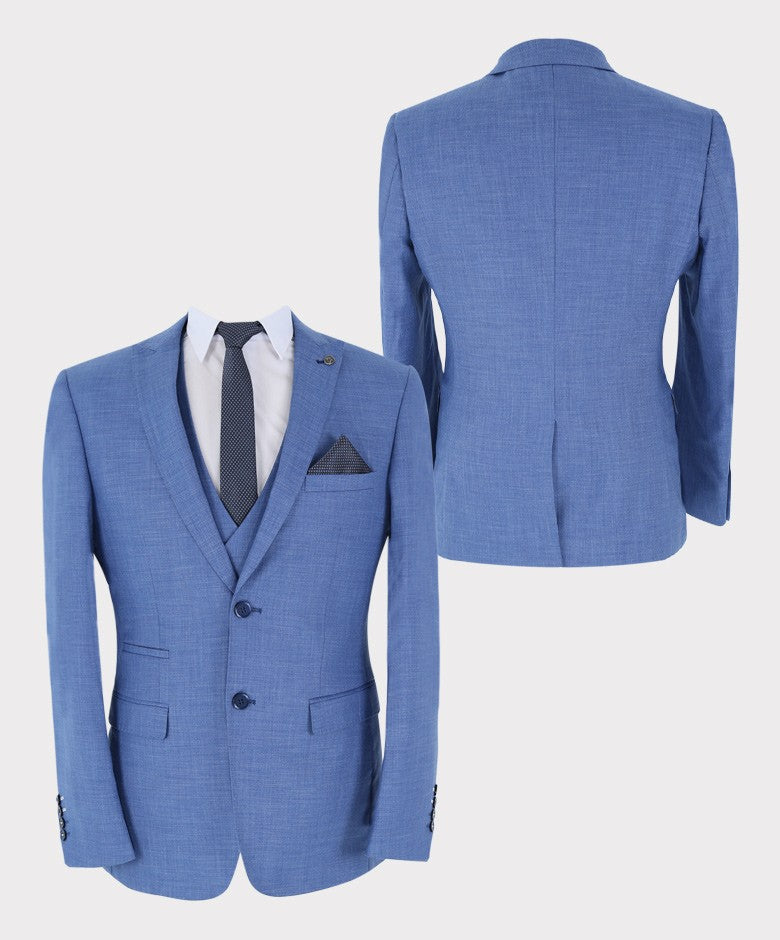 Men's Light Tailored Fit Suit - JAYDEN - Blue