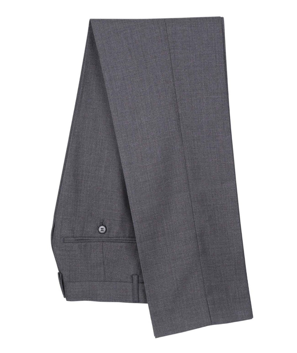 Men's Tailored Fit Formal Trousers - CHARLES - Charcoal Grey