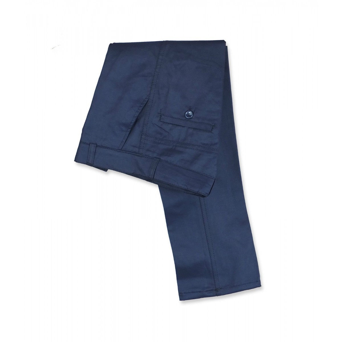 Boys Herringbone Windowpane Wool Suit - Navy Blue