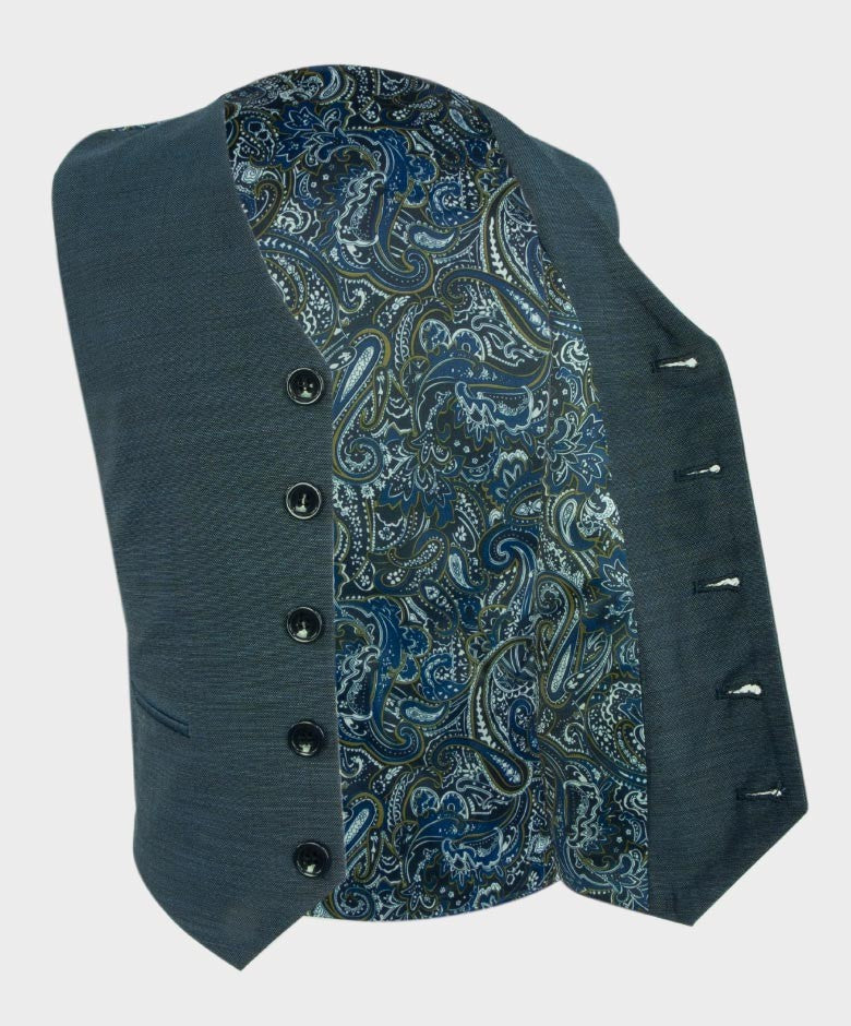 Boys All in One Tailored Fit Suit - HENRY Blue - Dark Blue