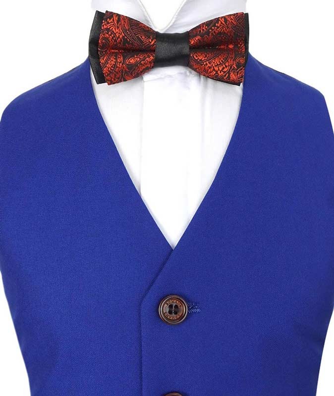 Boys Slim Fit Royal Blue Suit - Royal Blue