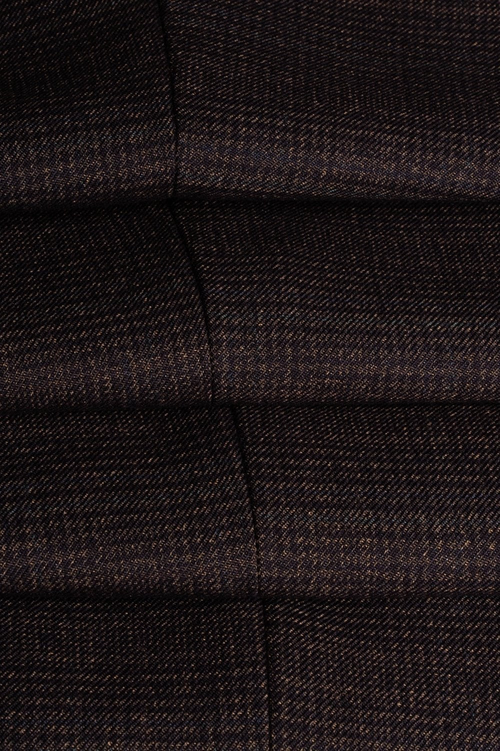 Men's Tweed Check Slim Fit Suit - CARIDI - Brown
