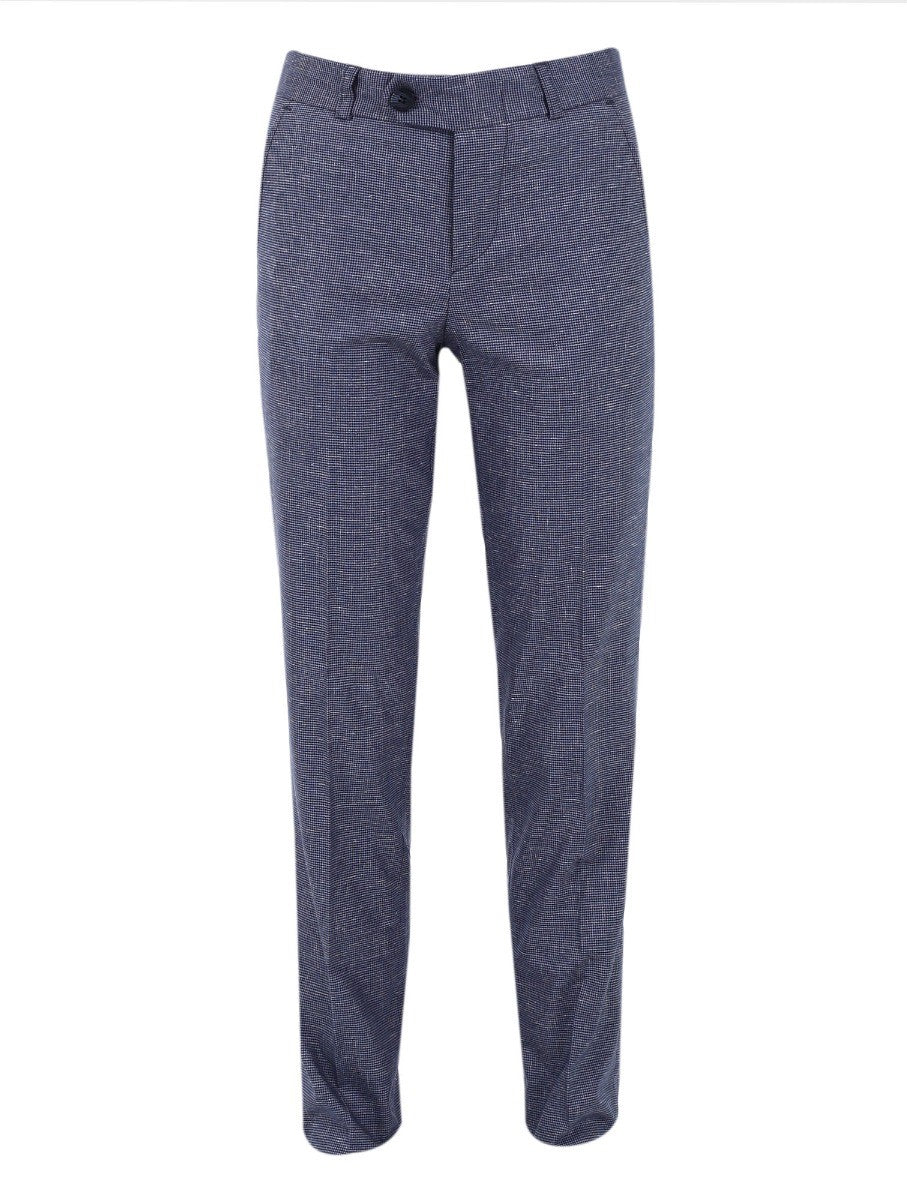 Boys' Retro Check Slim Fit Formal Suit - Grey