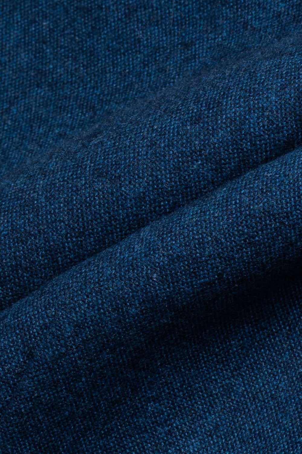 Men's Tweed Wool Slim Fit Formal Blue Trousers - ORSON - Blue