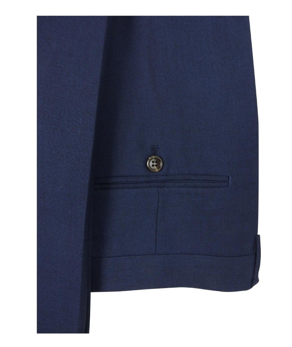 Men's Tailored Fit Formal Trousers - CHARLES - Navy Blue