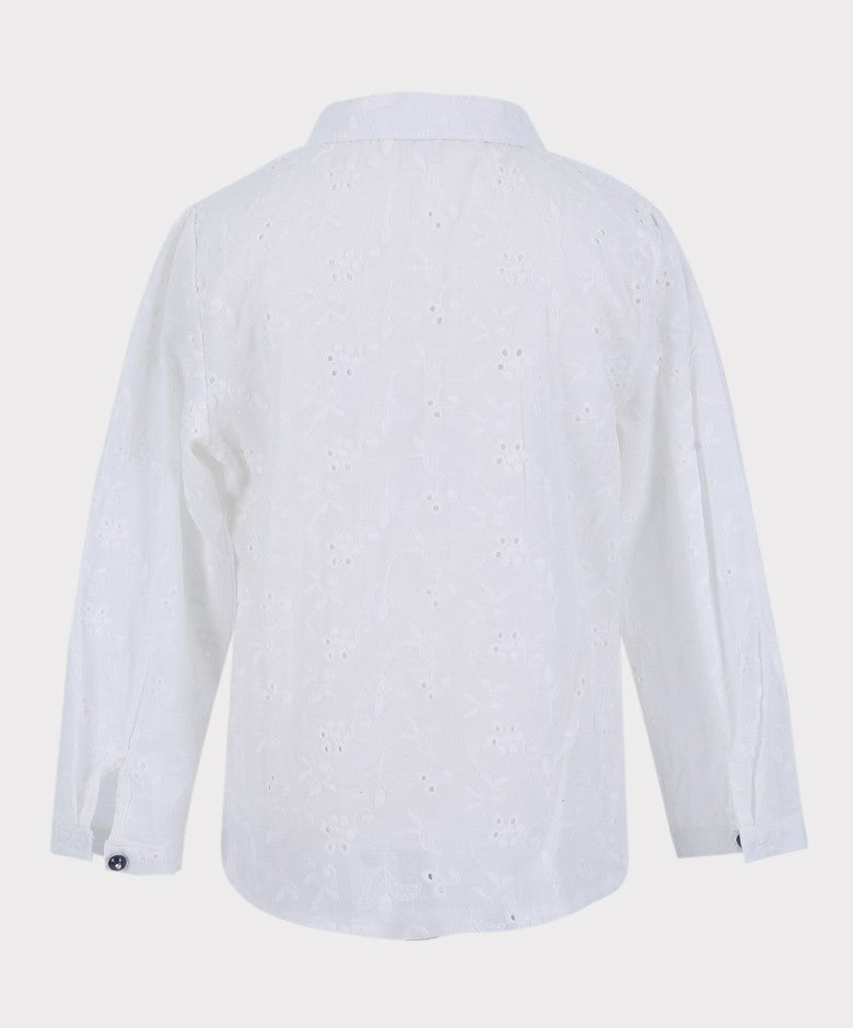 Girls Tweed Check 3 Piece Navy Outfit Set - Navy Blue