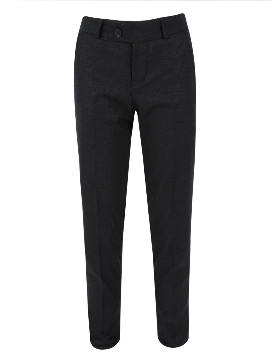 Boys Slim Fit Black Suit - Alvarez - Black