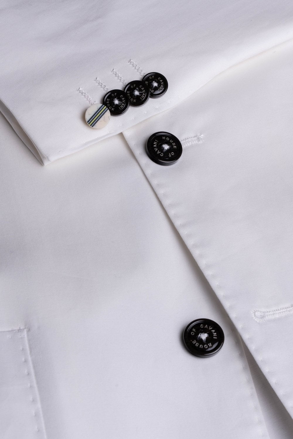 Men's Cotton Slim Fit Formal Suit Jacket - MARIO - Ecru