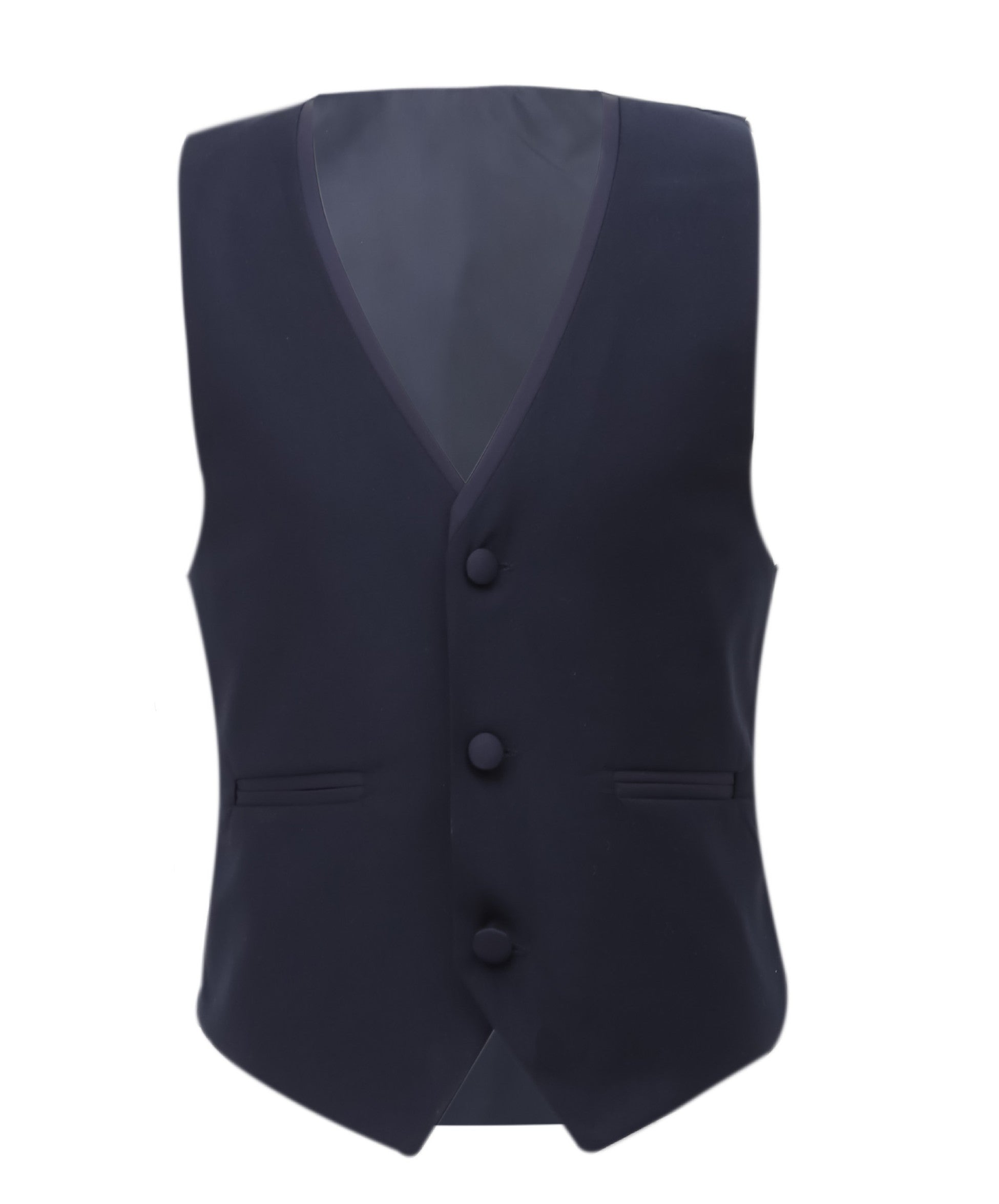Boys Slim Fit Piping Tuxedo Dinner Suit Set - Navy Blue