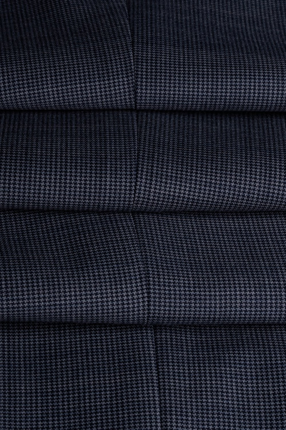 Men's Wool Blend Slim Fit Trousers- BOND - Puppytooth Grey