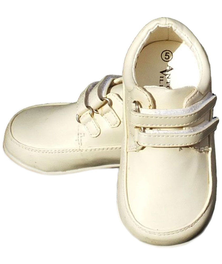 Baby Boys' Double Velcro Shoes - Cream