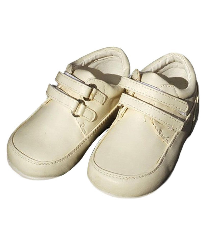 Baby Boys' Double Velcro Shoes - Cream