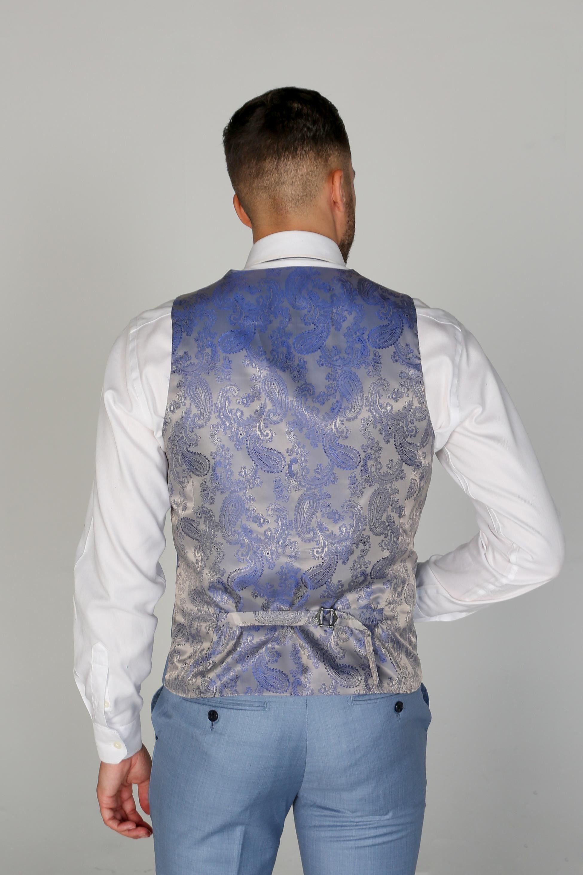 Men's Tailored Fit Formal Suit - CHARLES - Blue