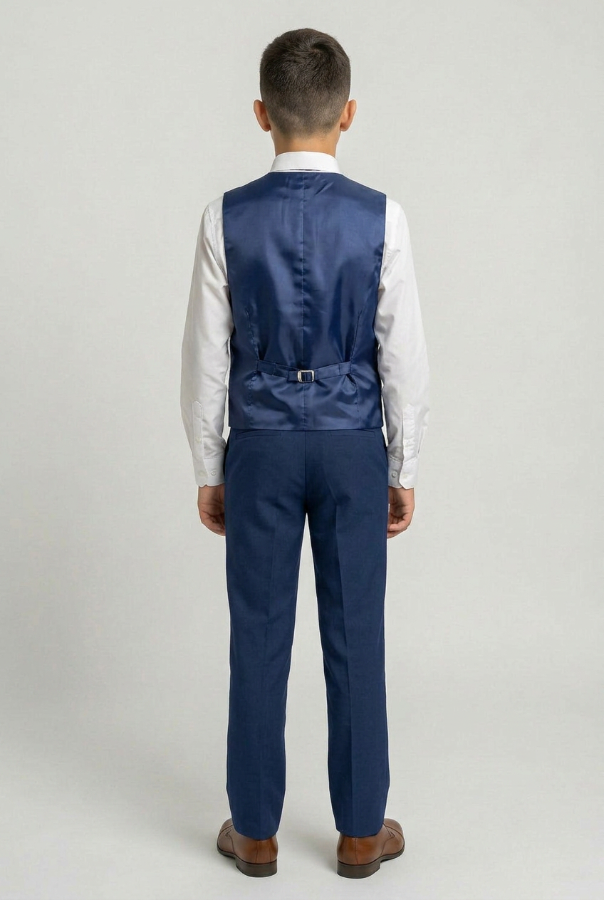 Boys 6 Piece All In One Formal Suit Set - RUN - Royal Blue