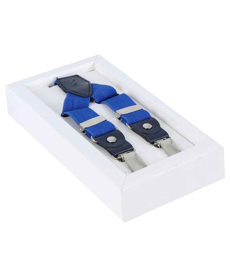 Boys Adjustable Y-Shape Suspenders - Royal Blue