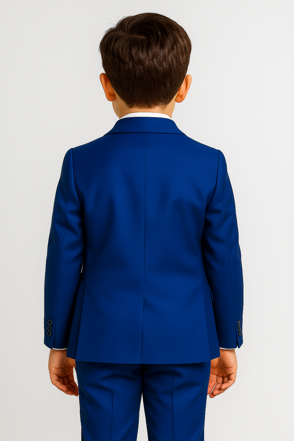 Boys Italian Cut Formal Suit - Royal Blue
