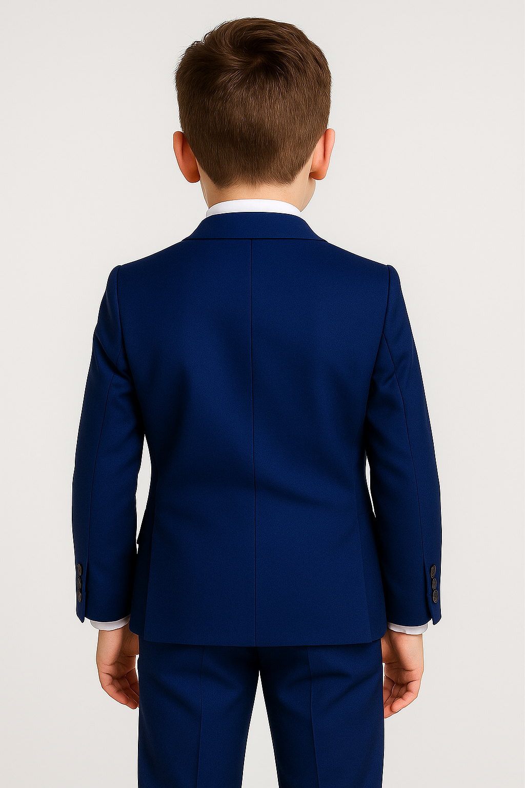 Boys Tailored Fit Formal Suit - Parliament Blue