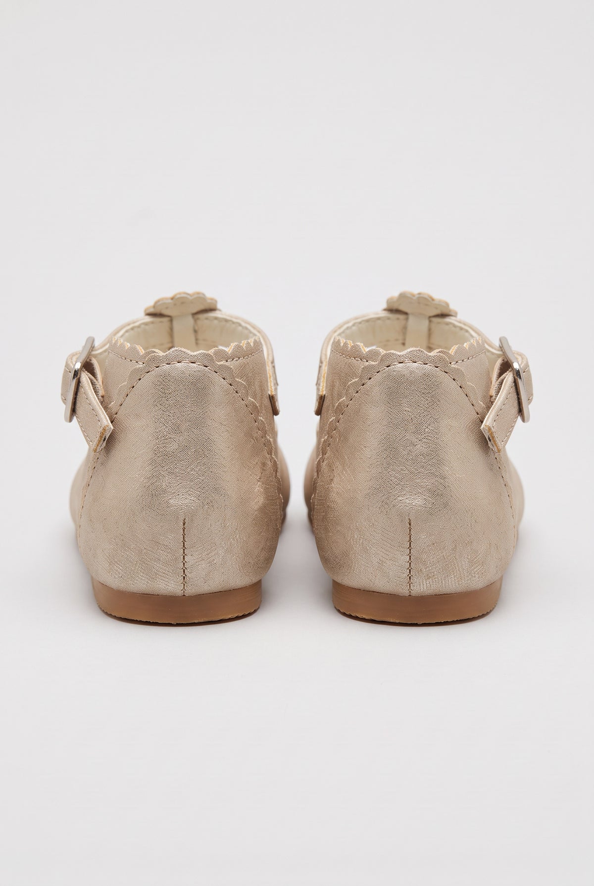 Babies Unisex T-Bar Buckle Shoes - Sevva Gianna - Camel Back Picture