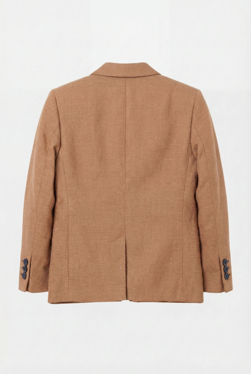 Babies & Boys Cotton 5 Piece Shorts Suit - Dylan - Camel