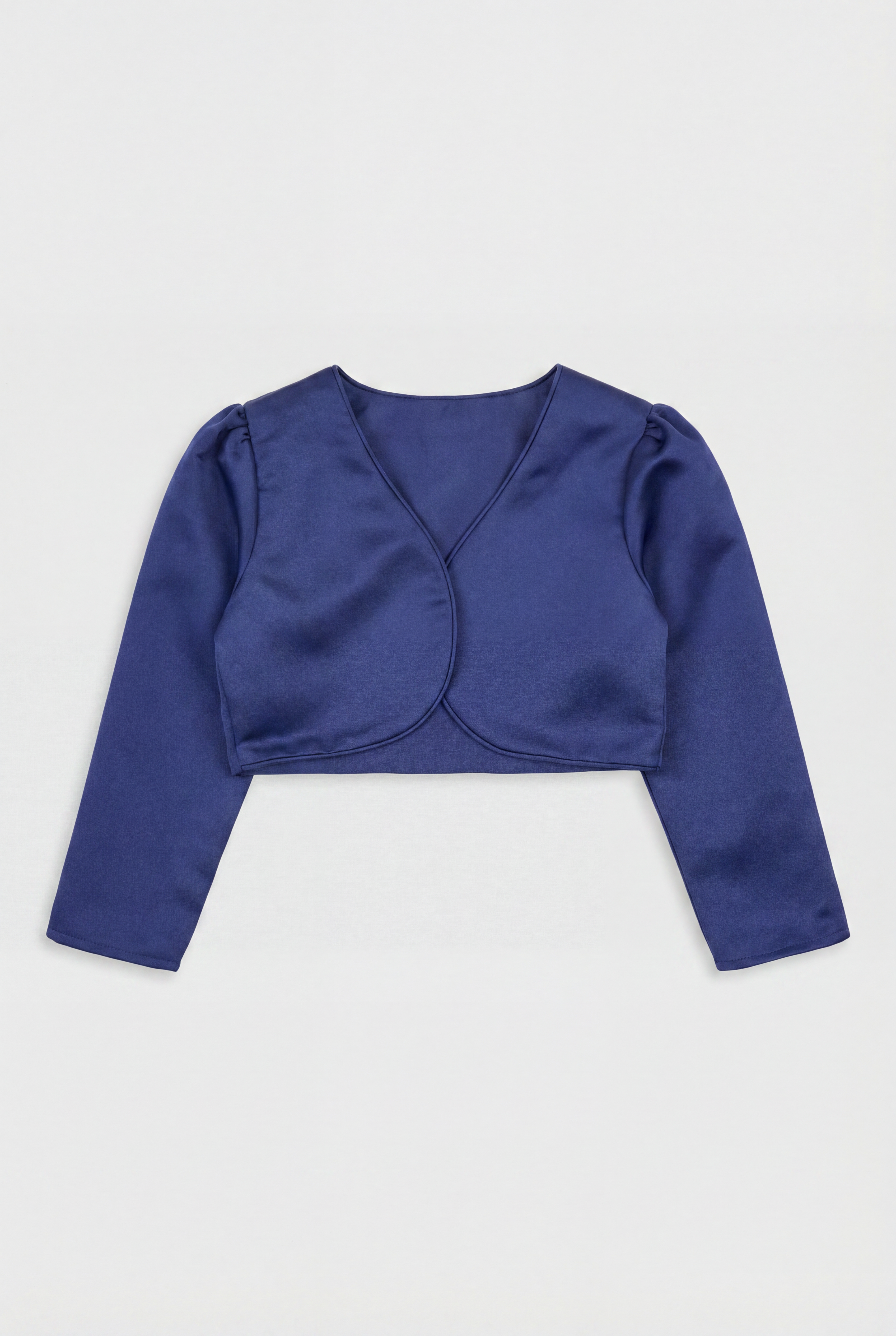 Babies & Girls Long Sleeves Bolero - Navy Blue