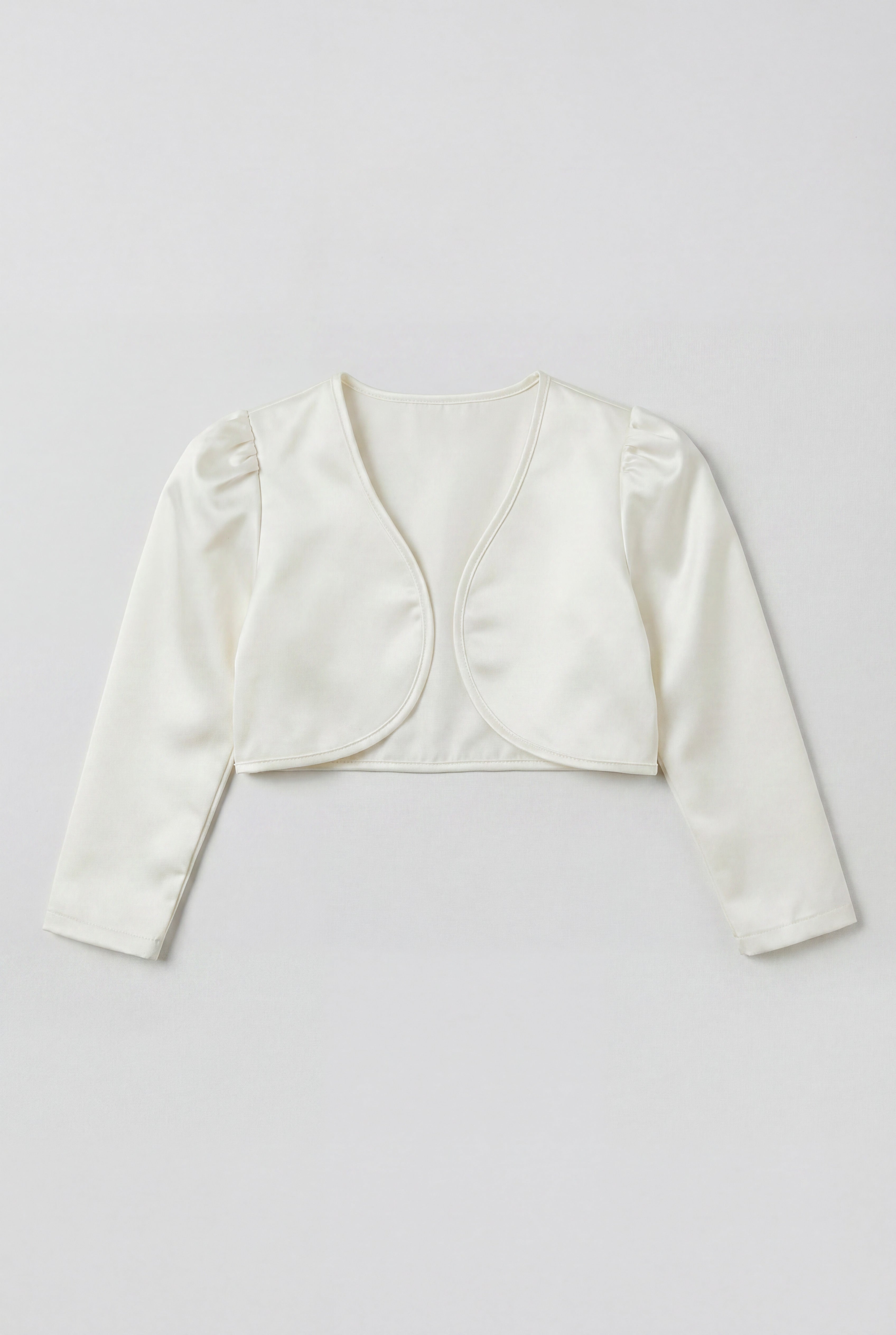 Babies & Girls Long Sleeves Bolero - Ivory