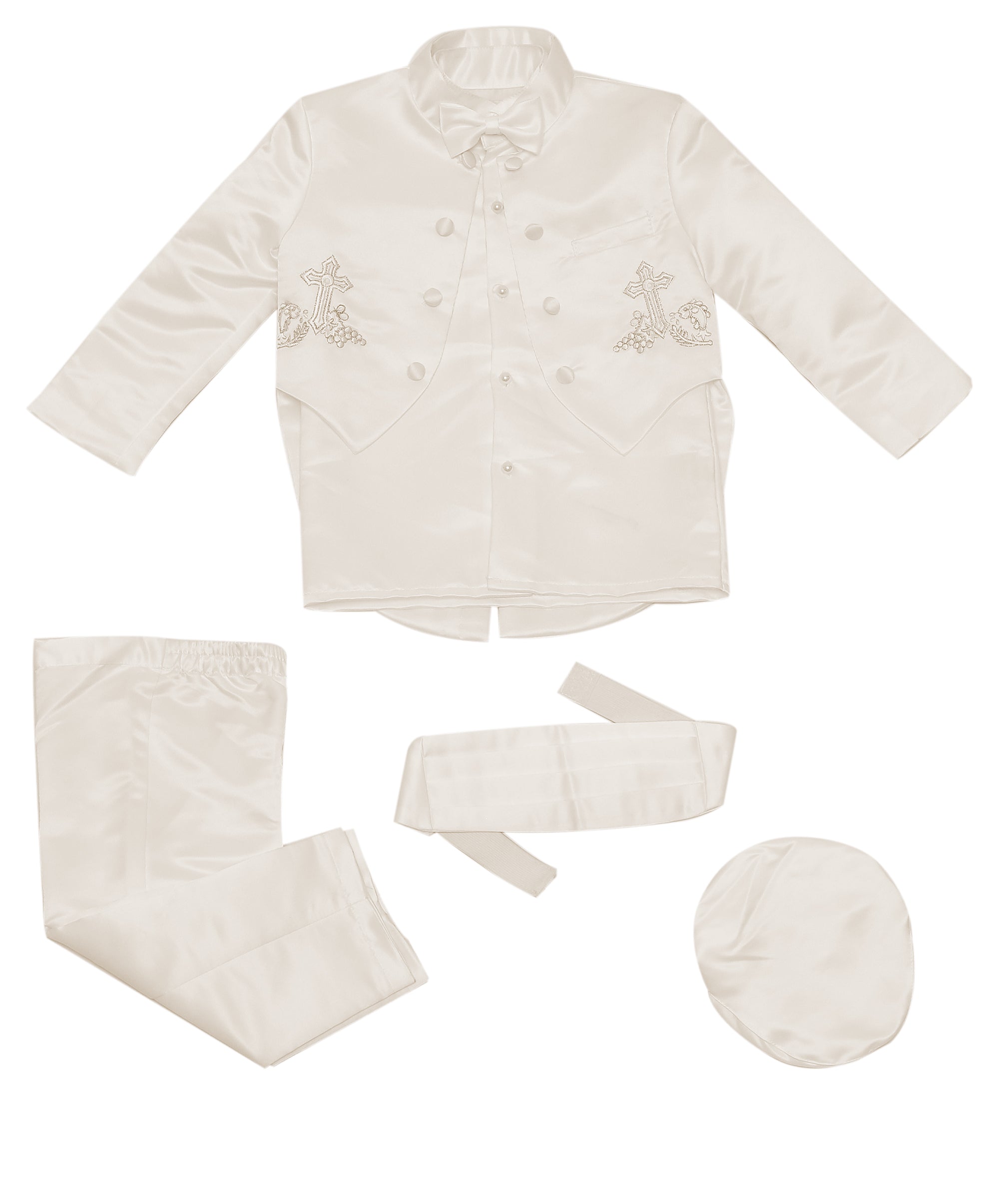 Baby Boys Christening Baptism Outfit - Ivory