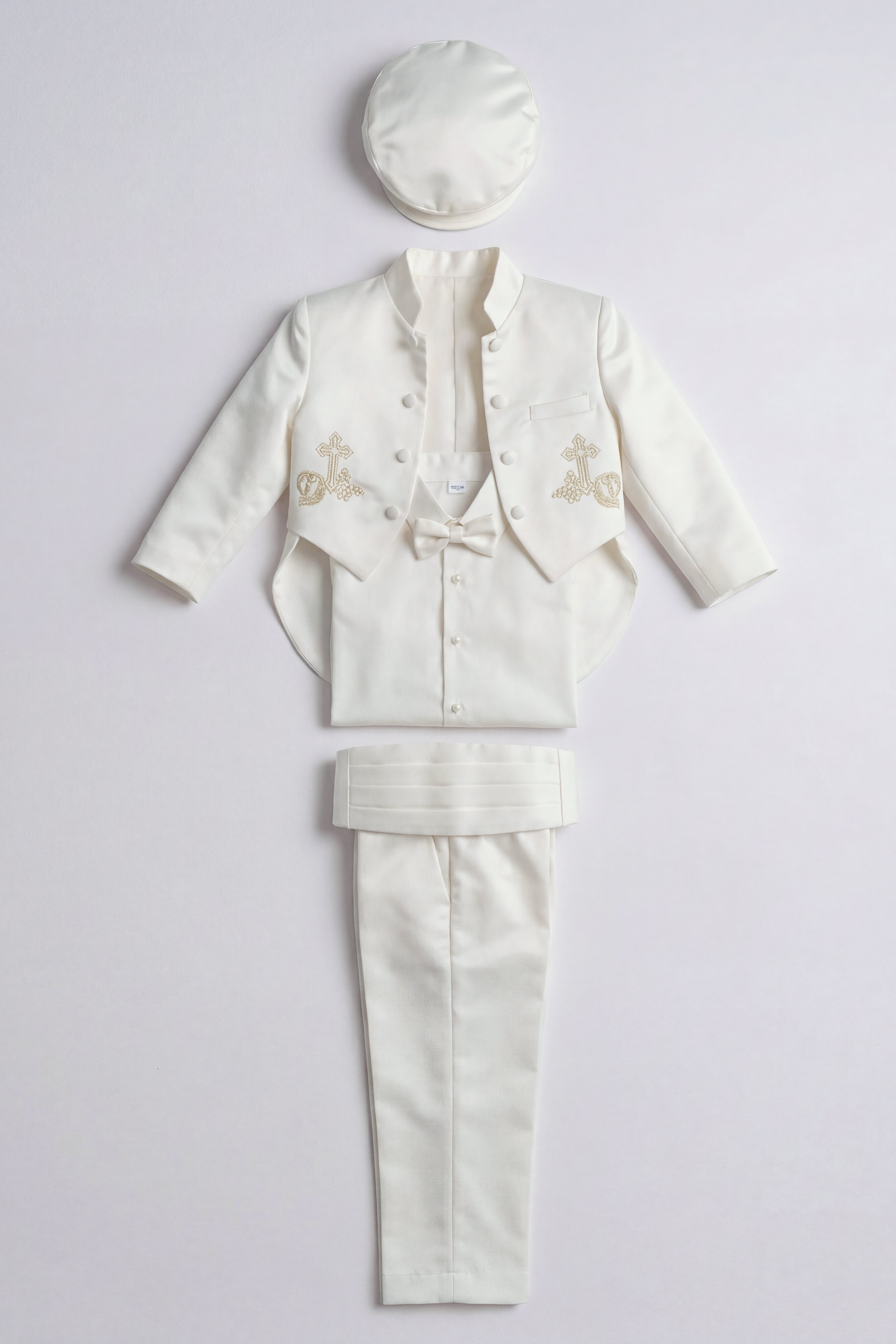 Baby Boys Christening Baptism Outfit - Ivory