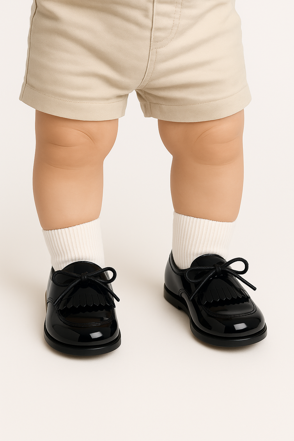 Baby Boys Pre- walker Patent Loafer - ADAM - Black Model Picture