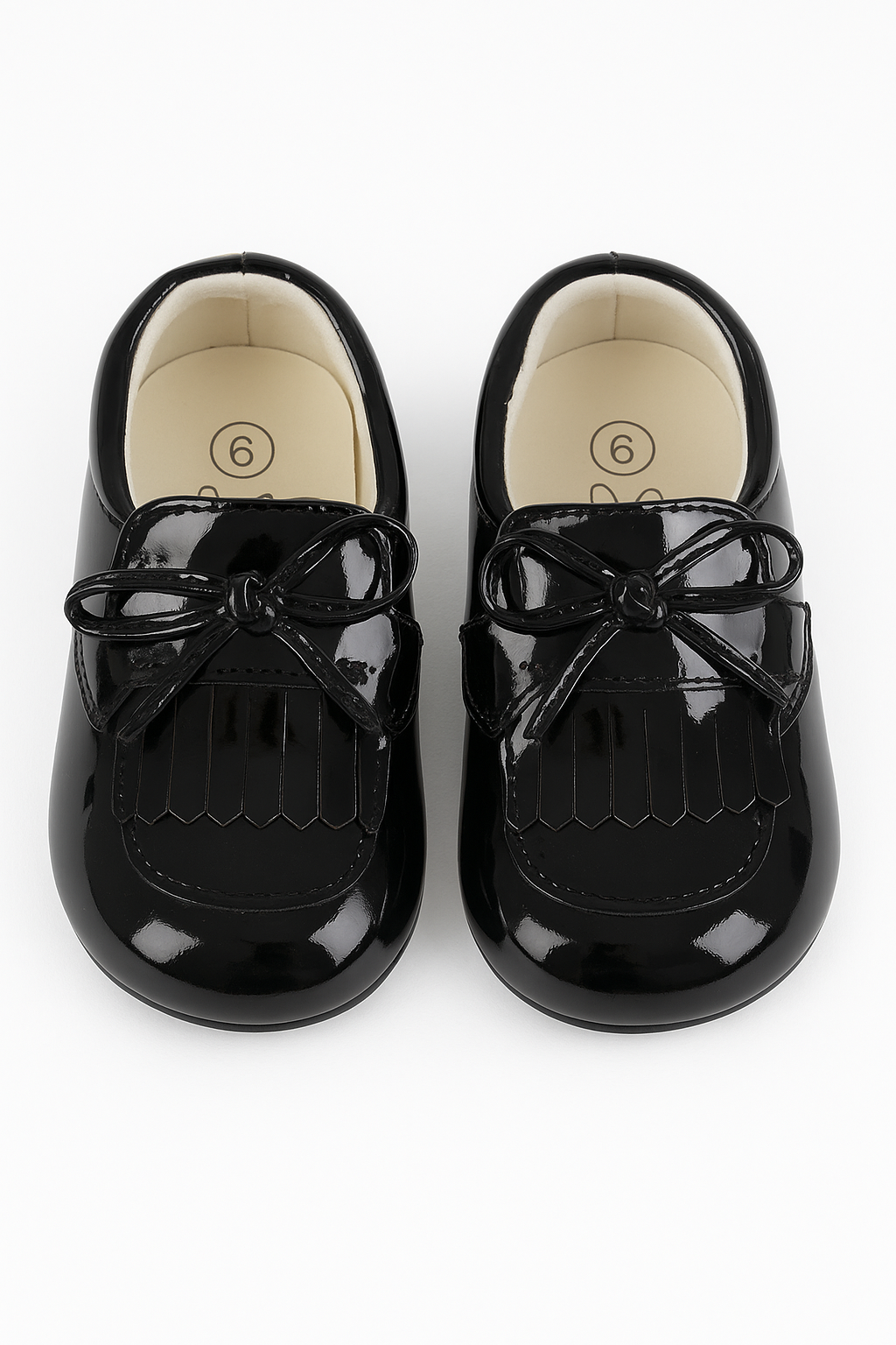 Baby Boys Pre- walker Patent Loafer - ADAM - Black Front Picture