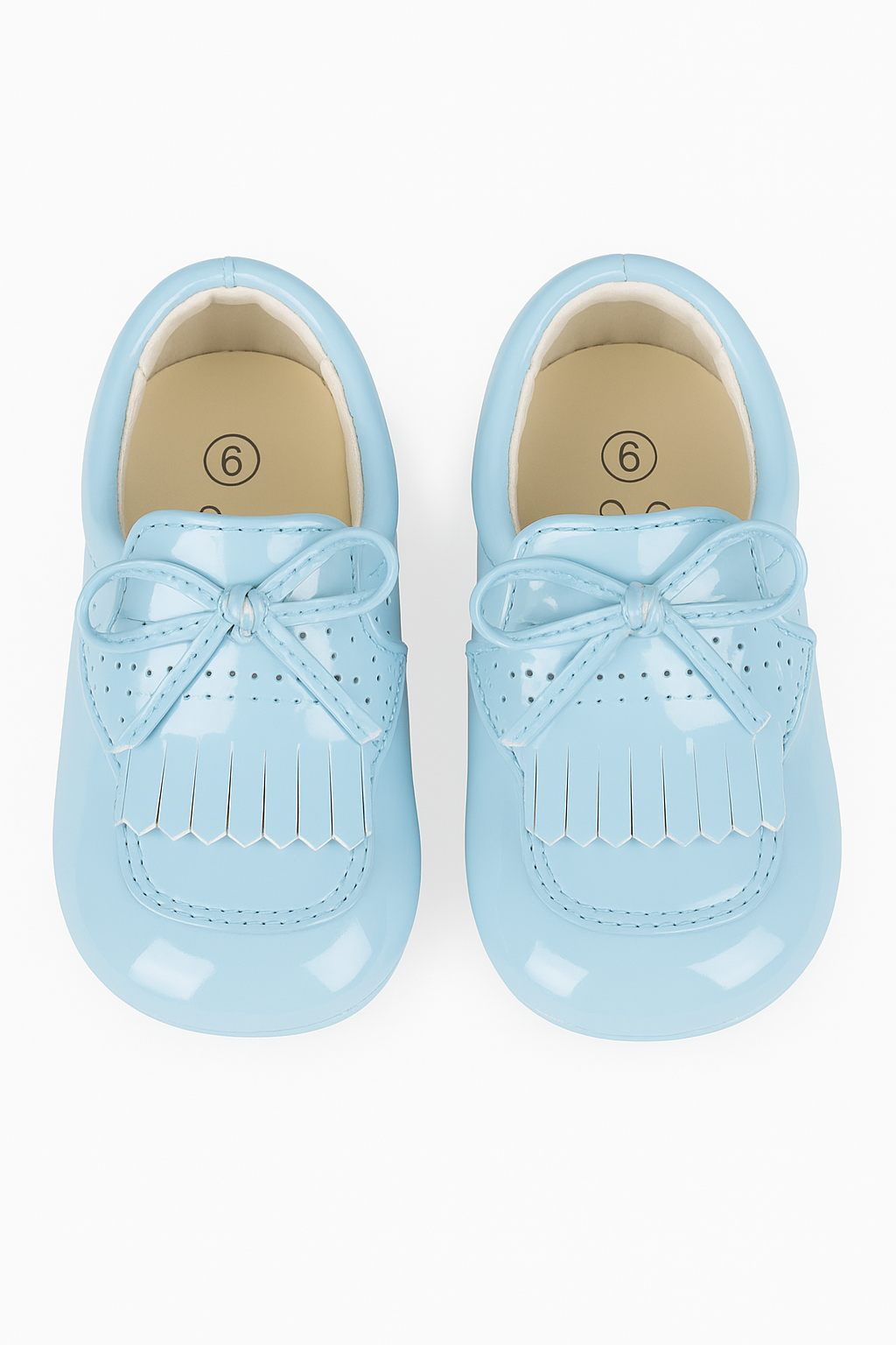 Baby Boys Pre- walker Patent Loafer - ADAM - Blue Front Picture