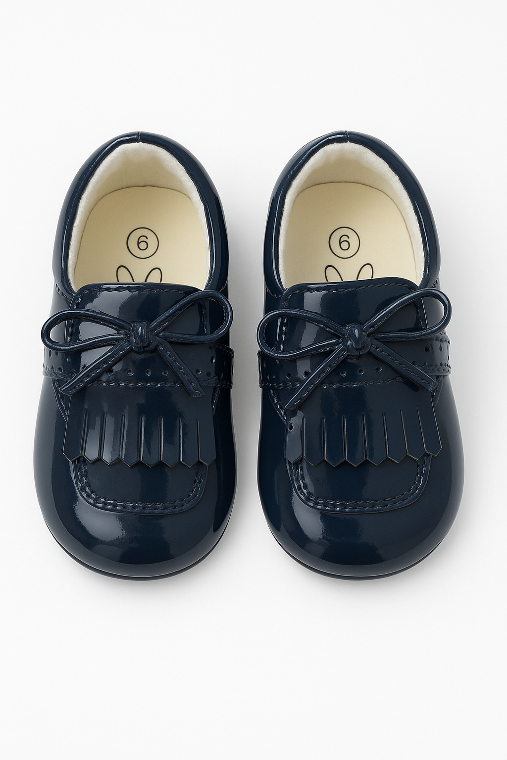 Baby Boys Pre- walker Patent Loafer - ADAM - Navy Blue Front Picture