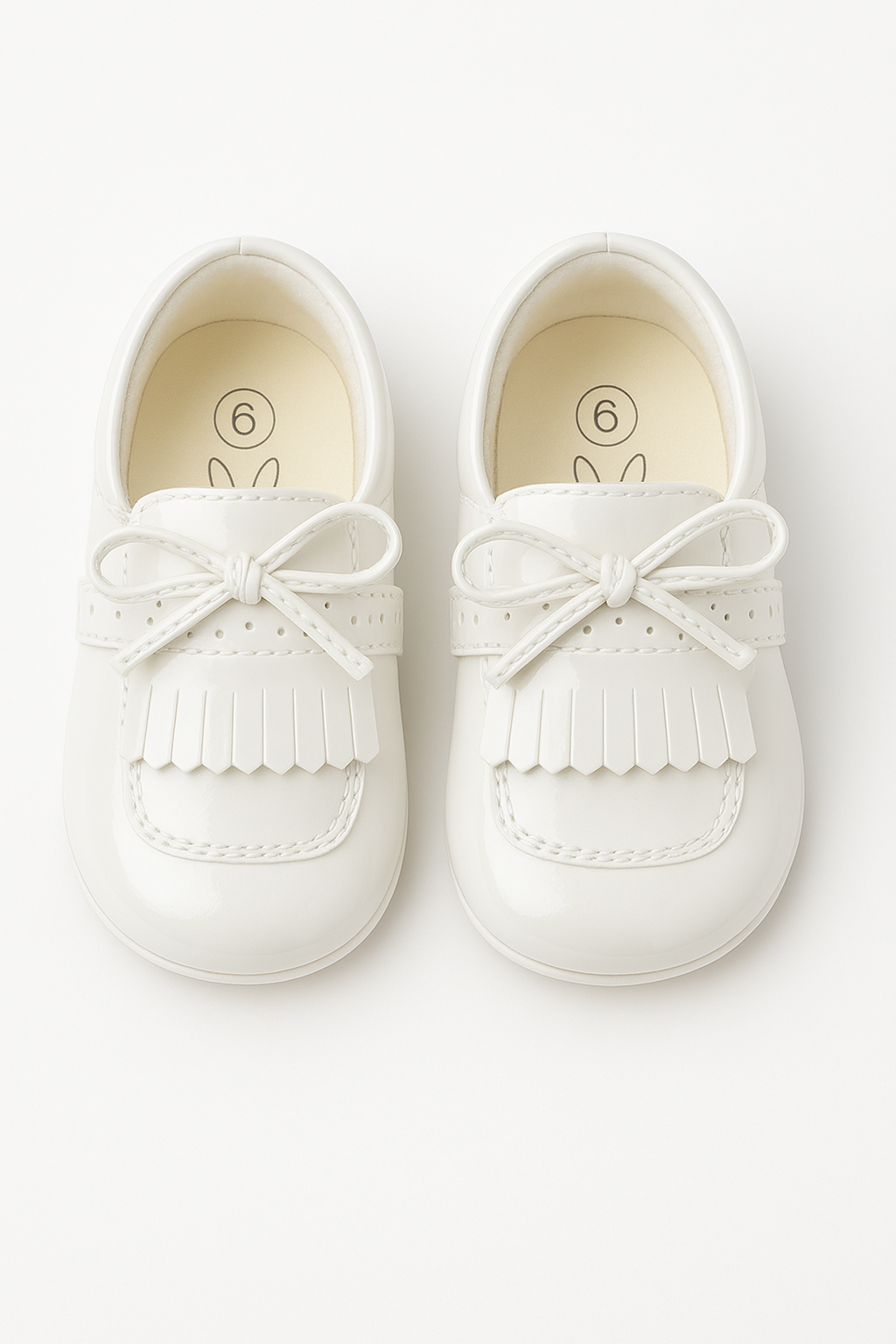Baby Boys Pre- walker Patent Loafer - ADAM - White Front Picture