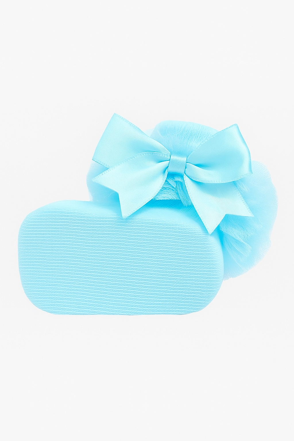 Baby Girls Ruffle Bow Frilly Ankle Socks - Blue Sole Picture