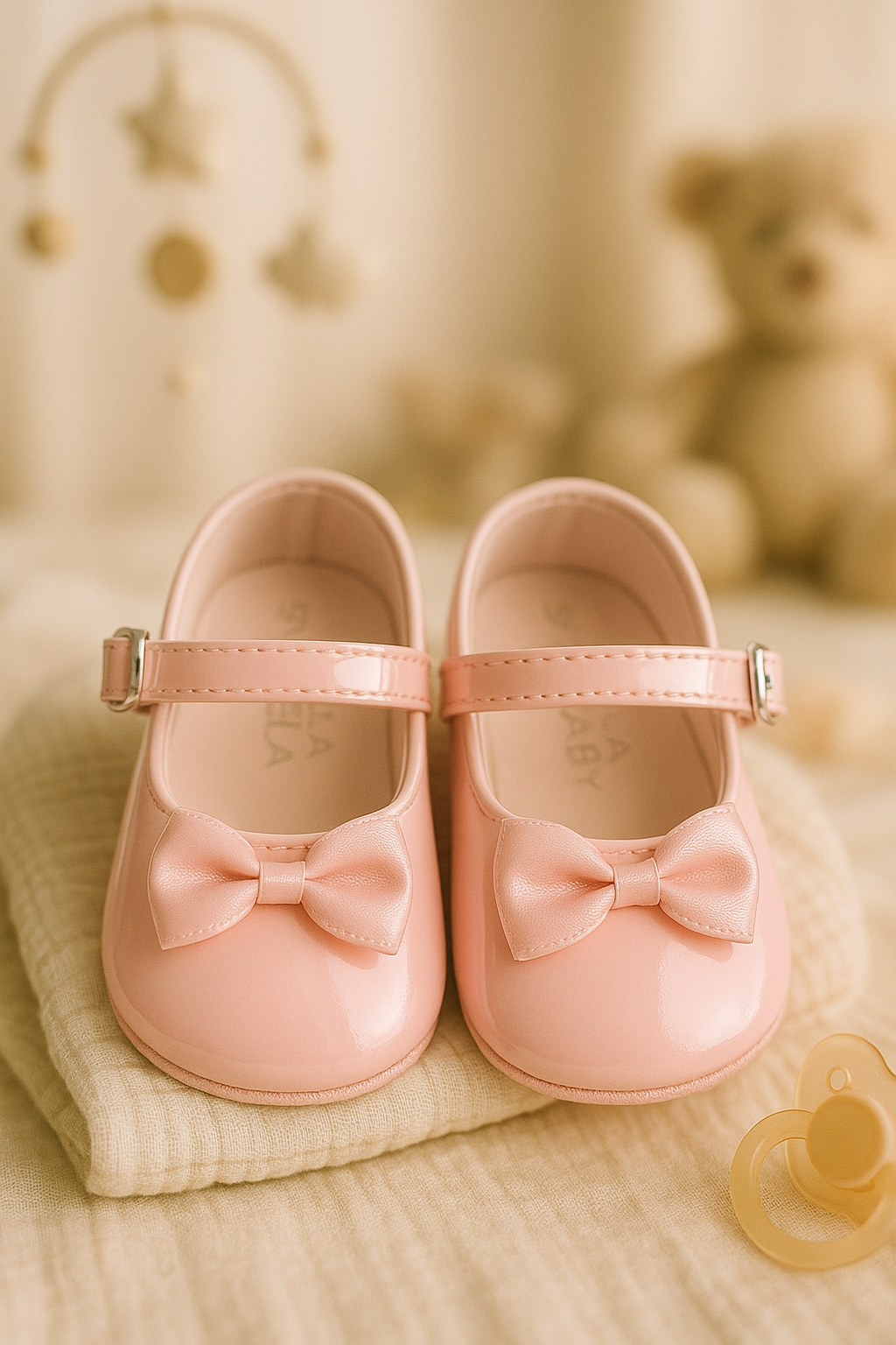 Baby Girls Soft Pre-Walker Shoes - Pink