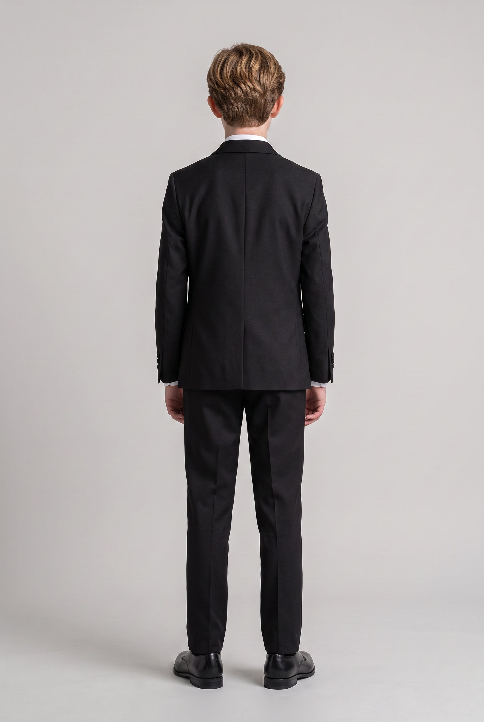 Boys 2-Piece Black Dinner Jacket & Bow Tie Set