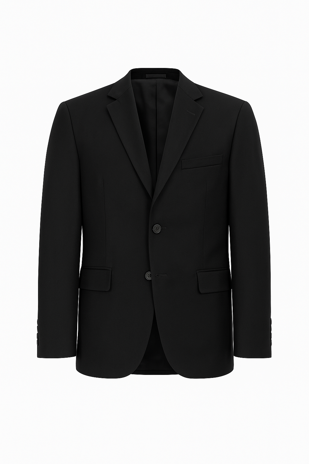 Boys 3-Piece Wool Tailored Fit Suit - Paris - Black Jacket Picture