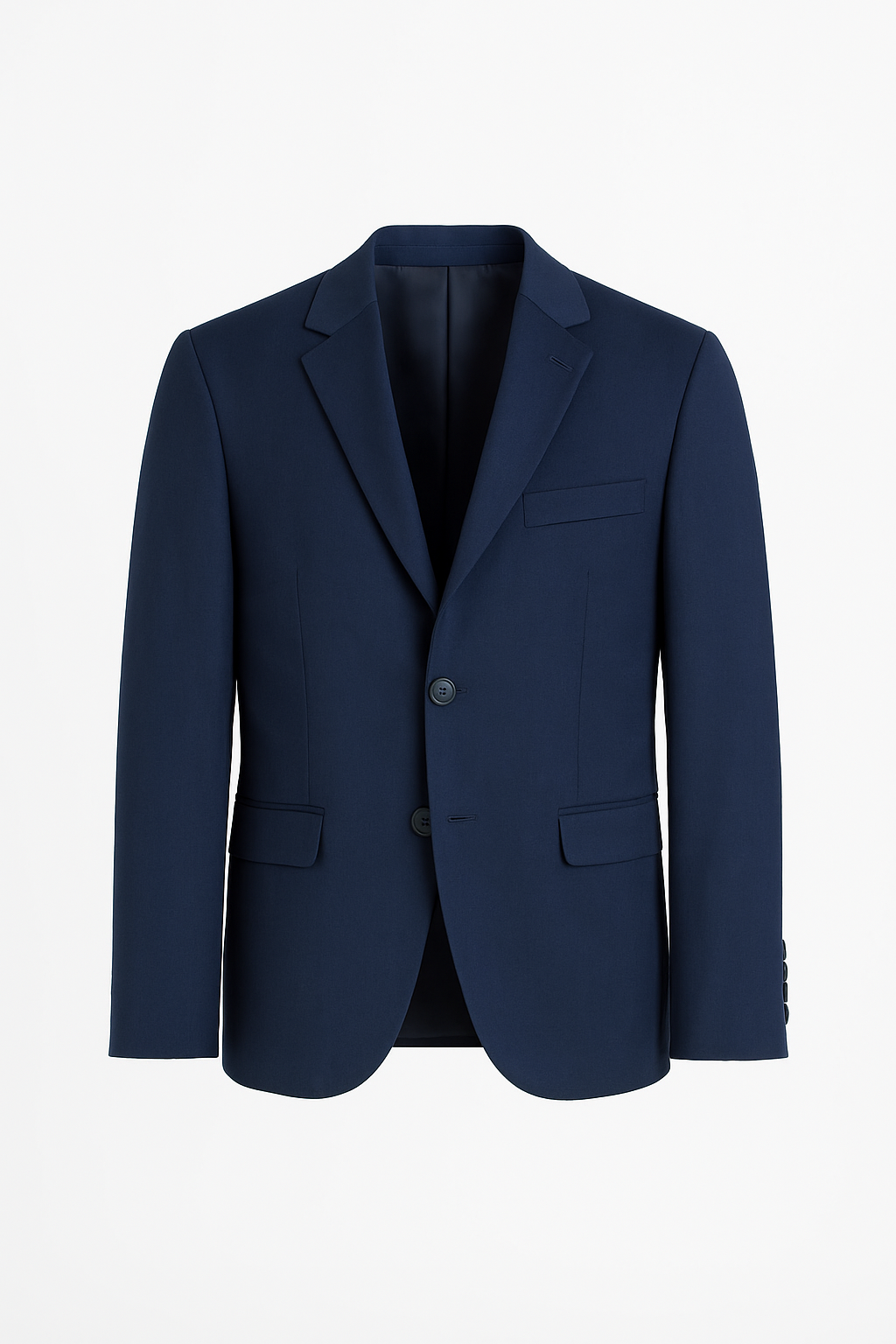 Boys 3-Piece Wool Tailored Fit Suit - Paris - Navy Jacket Picture