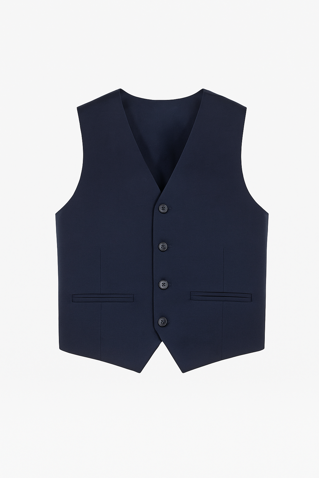 Boys 3-Piece Wool Tailored Fit Suit - Paris - Navy Waistcoat Picture