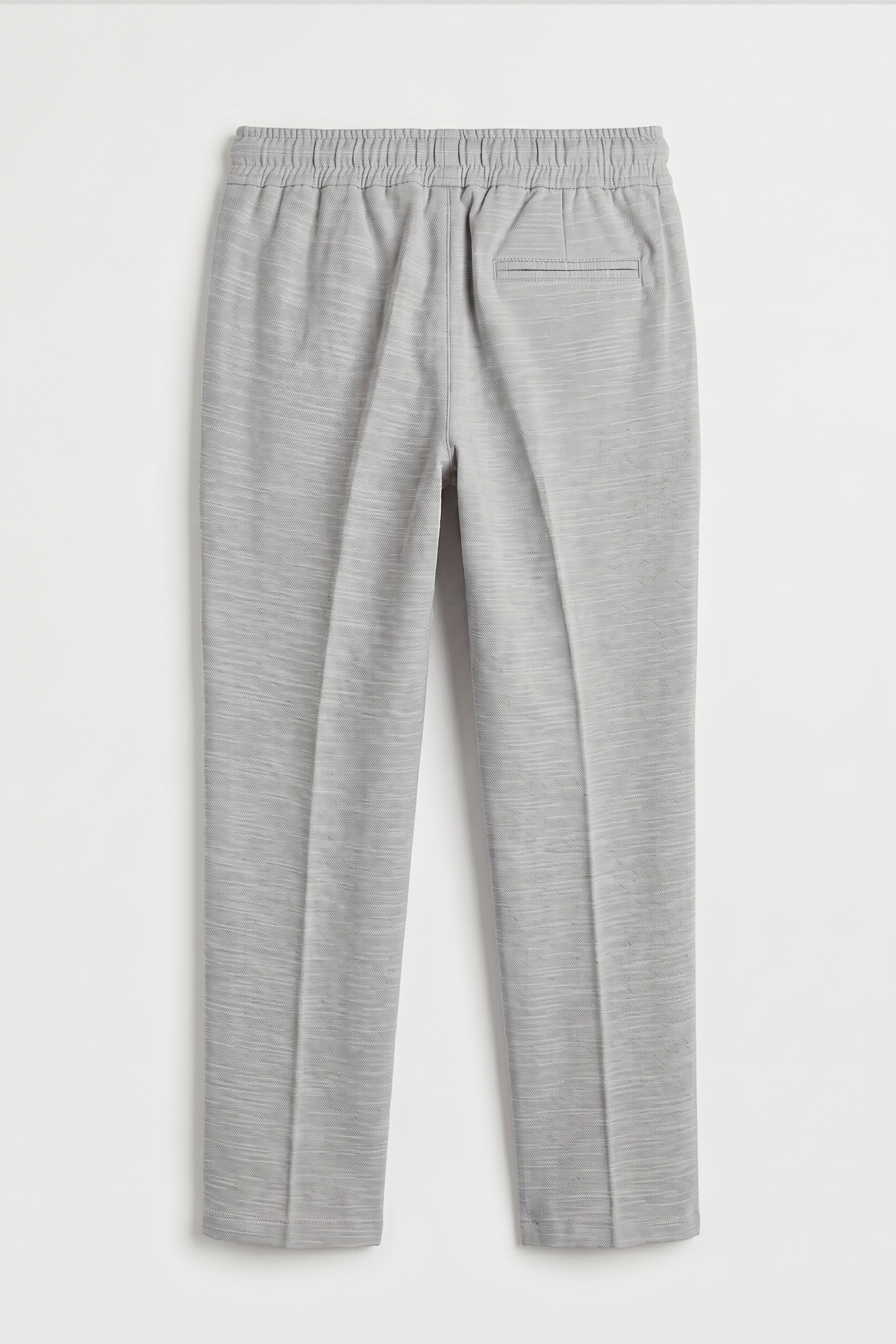 Boys 4-Piece Cotton Casual Suit - Stone  Trousers Back Picture