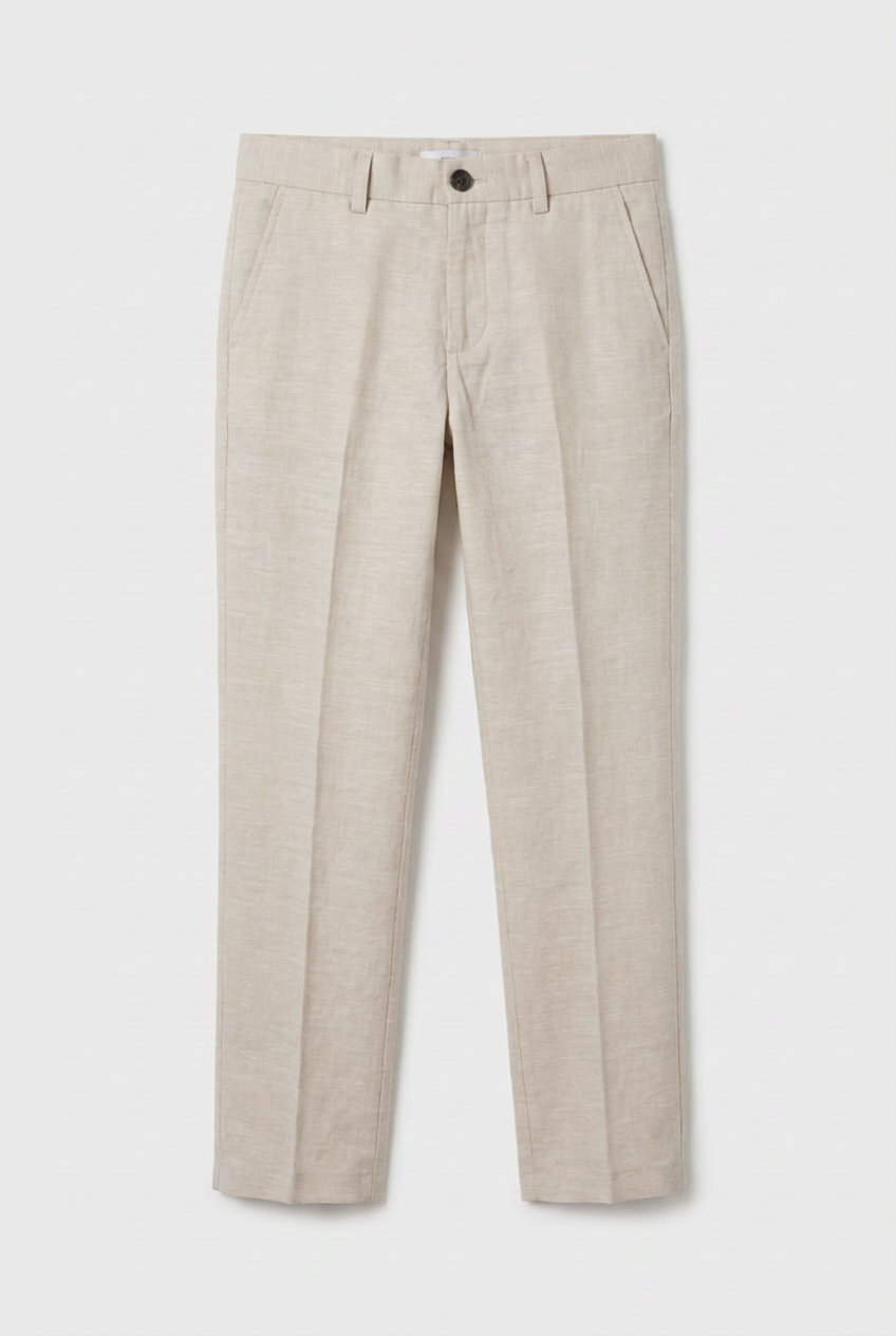 Boys 5-Piece Cotton Smart Casual Suit - Cream