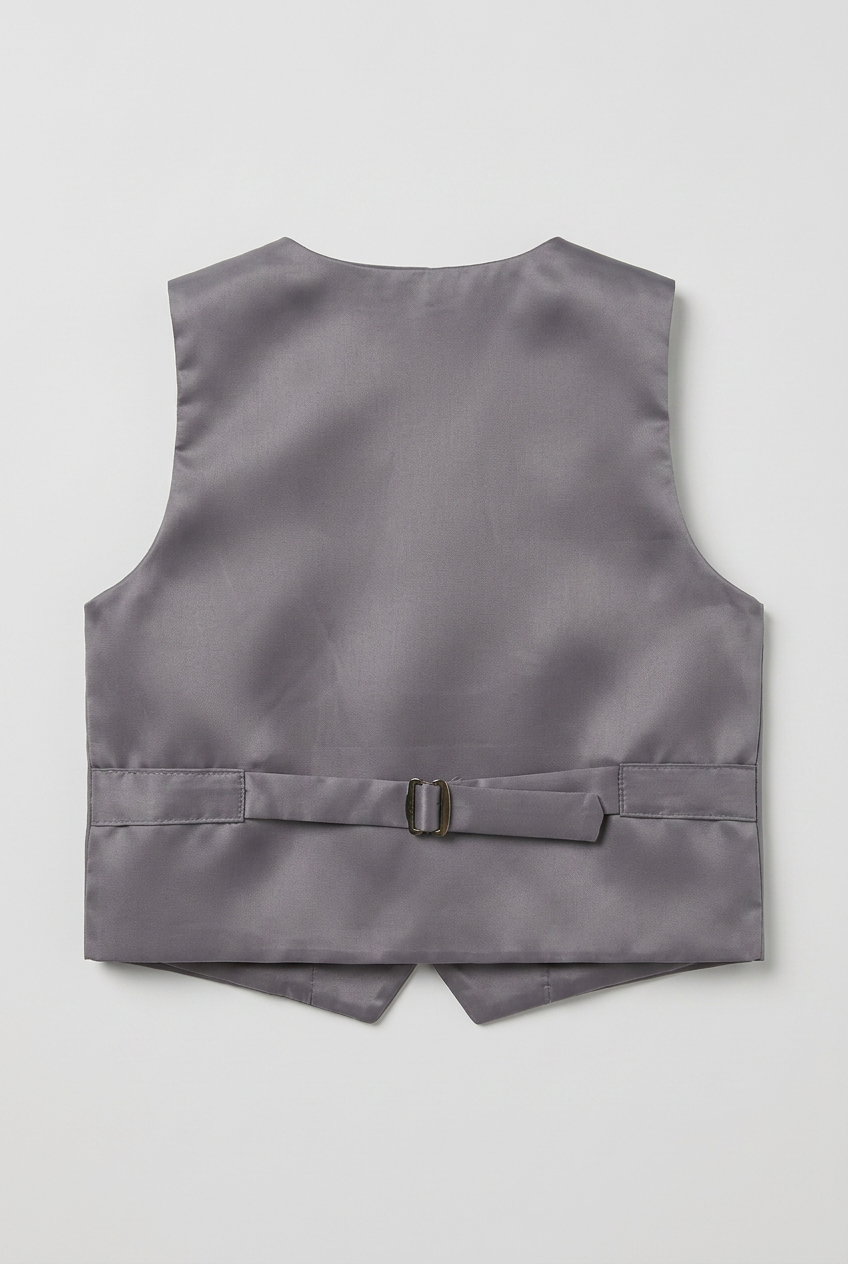 Boys 5-Piece Cotton Smart Casual Suit - Stone Grey