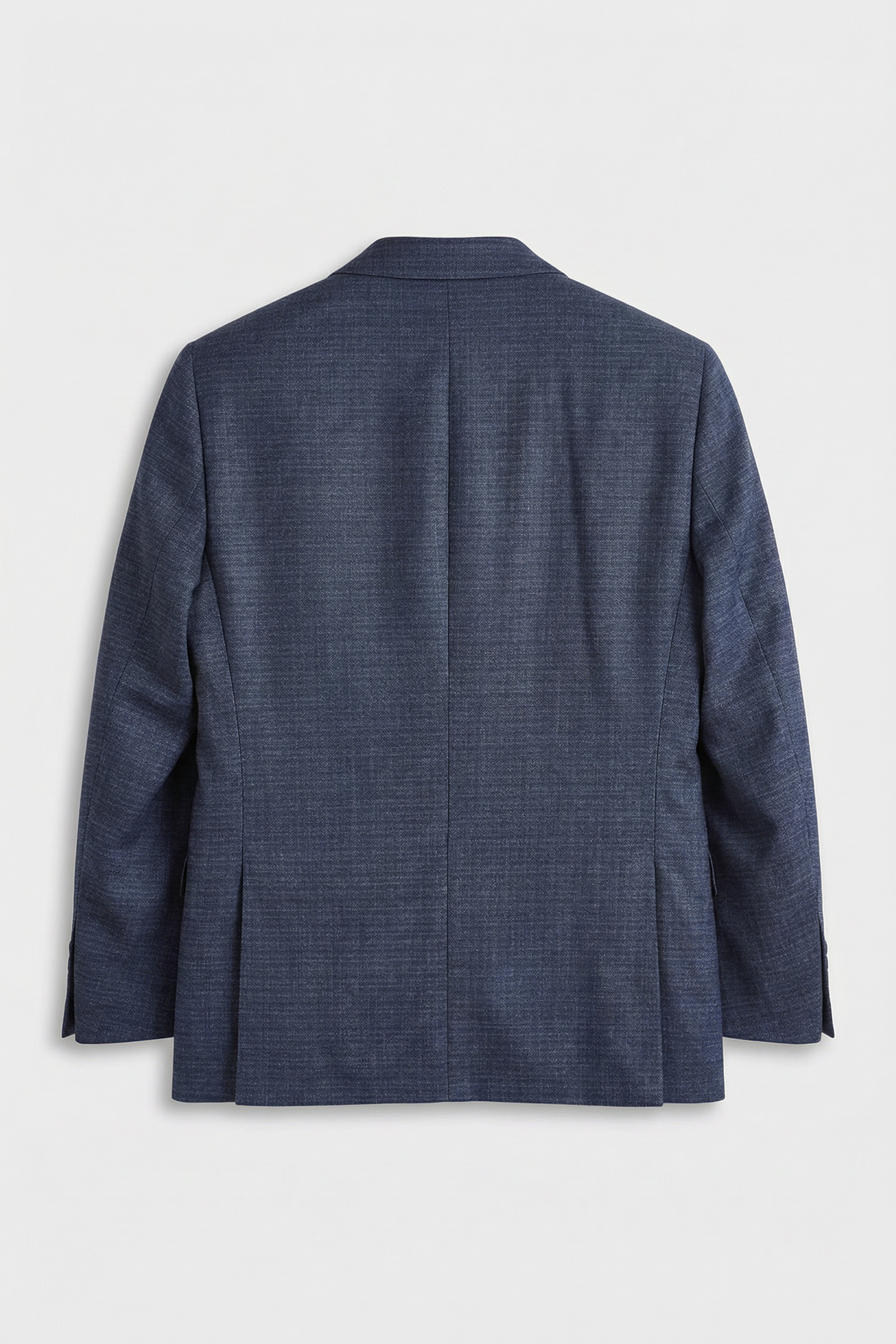 Boys 5-Piece Micro Check Twill Suit - Marcus - Grey Blazer Back picture