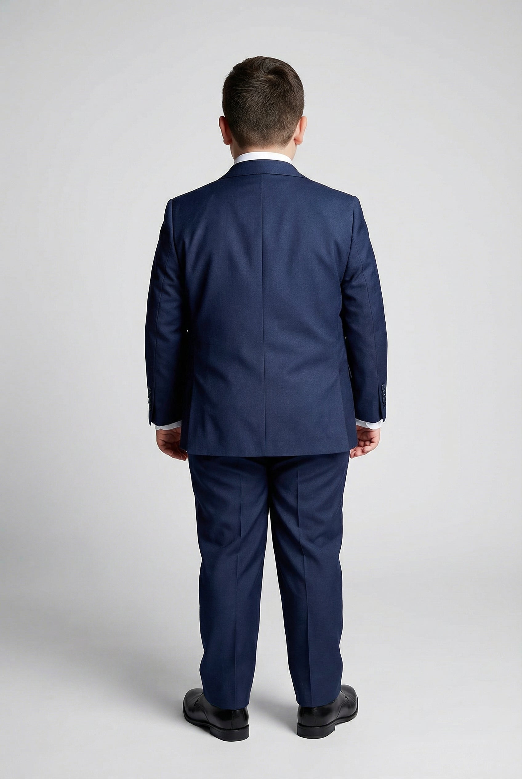 Boys 5-Piece Tailored Fit Formal Suit - Grant - Navy Blue