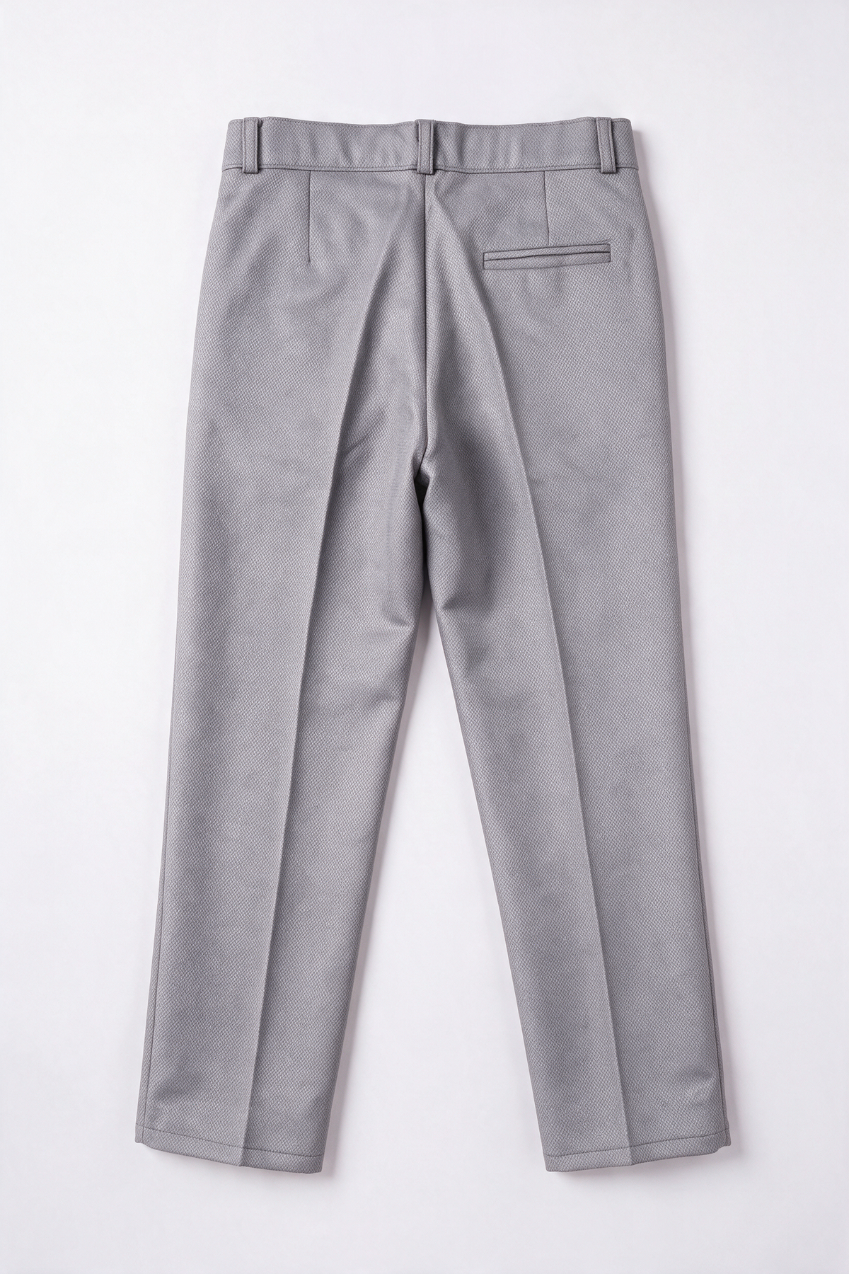 Boys 5-Piece Textured Suit with Double Breasted Waistcoat - Sota Tan Trousers Back Picture